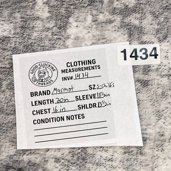 Marmot Boys Blue Quilted Jacket Grid Stitch Down Puffer Cold Weather Coat - Picture 6 of 7